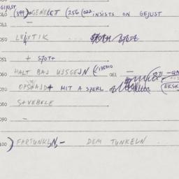 Eastern questionnaire, answ...