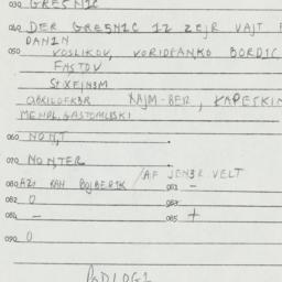 Eastern questionnaire, answ...