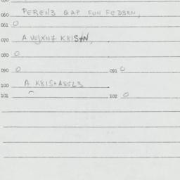 Eastern questionnaire, answ...