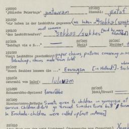 Western questionnaire, answ...