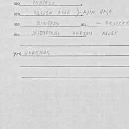 Eastern questionnaire, answ...