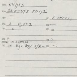 Eastern questionnaire, answ...