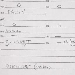 Eastern questionnaire, answ...
