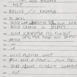 Eastern questionnaire, answ...