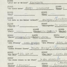 Western questionnaire, answ...