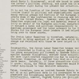 Letter from the Jewish Labo...