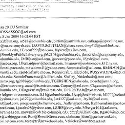 Announcements, 2004-01-20. ...