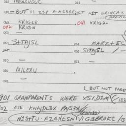 Eastern questionnaire, answ...