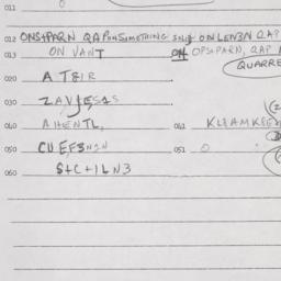 Eastern questionnaire, answ...