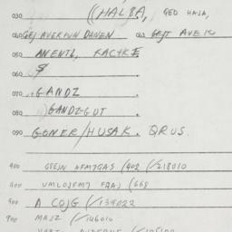 Eastern questionnaire, answ...