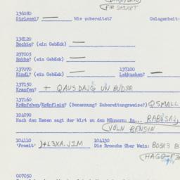 Western questionnaire, answ...