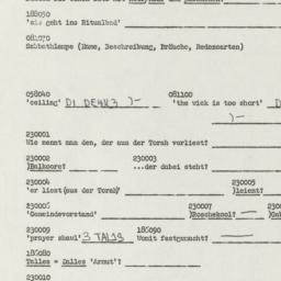 Western questionnaire, answ...