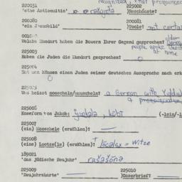 Western questionnaire, answ...