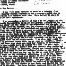 Letter from Gunnar Myrdal t...