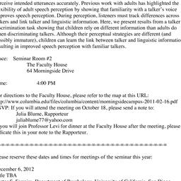 Announcements, 2012-10-18. ...