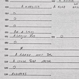 Eastern questionnaire, answ...