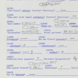 Western questionnaire, answ...