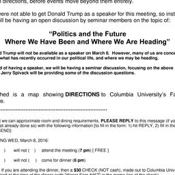 Announcements, 2017-03-08. ...