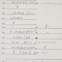 Eastern questionnaire, answ...