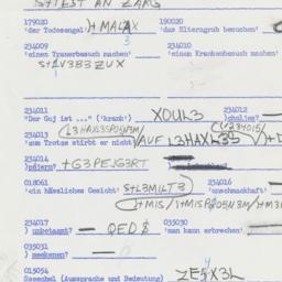 Western questionnaire, answ...