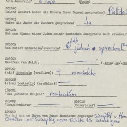 Western questionnaire, answ...