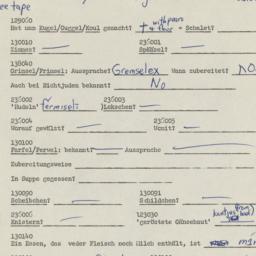 Western questionnaire, answ...