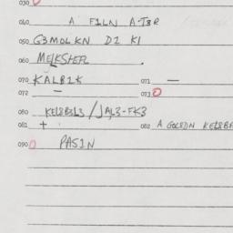Eastern questionnaire, answ...