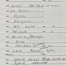 Eastern questionnaire, answ...