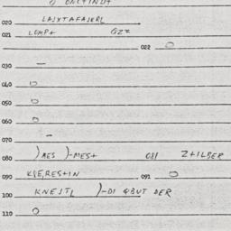 Eastern questionnaire, answ...