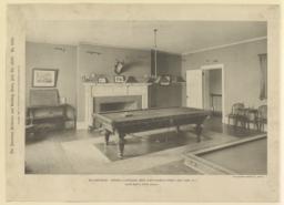 Billiard-room: Harvard Clubhouse, West Forty-Fourth Street, New York, N. Y. McKim, Mead & White, Architects