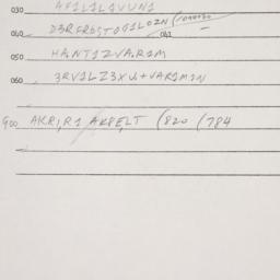 Eastern questionnaire, answ...