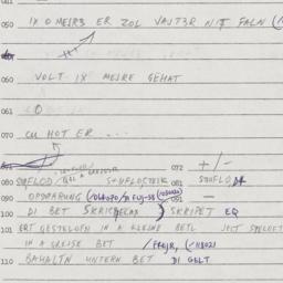 Eastern questionnaire, answ...