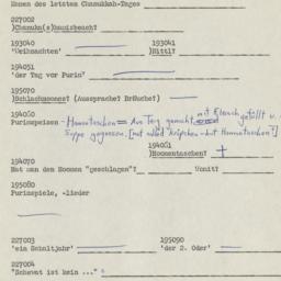 Western questionnaire, answ...
