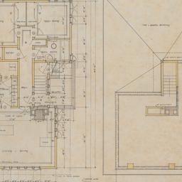 Second floor, roof plan
