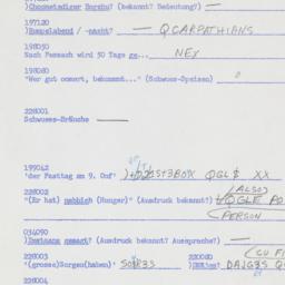 Western questionnaire, answ...