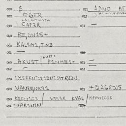 Eastern questionnaire, answ...