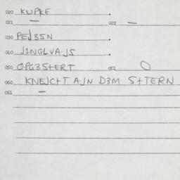 Eastern questionnaire, answ...