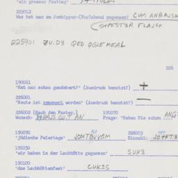 Western questionnaire, answ...