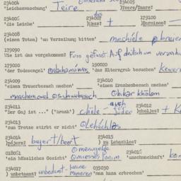 Western questionnaire, answ...