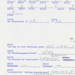 Western questionnaire, answ...