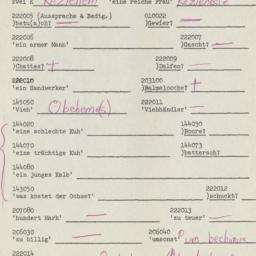 Western questionnaire, answ...