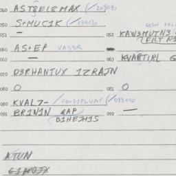 Eastern questionnaire, answ...