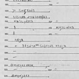 Eastern questionnaire, answ...