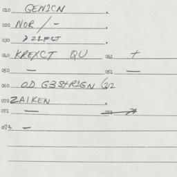 Eastern questionnaire, answ...