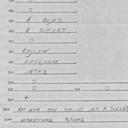 Eastern questionnaire, answ...