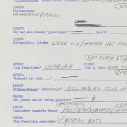 Western questionnaire, answ...