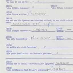 Western questionnaire, answ...