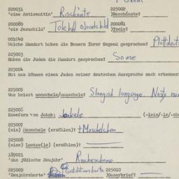 Western questionnaire, answ...