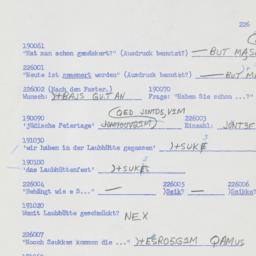 Western questionnaire, answ...