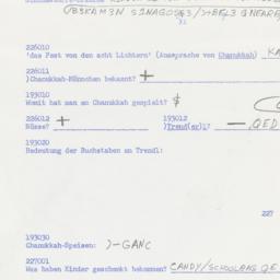 Western questionnaire, answ...